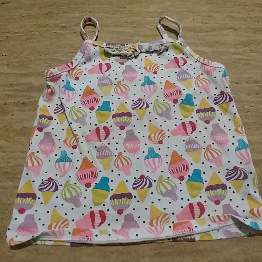 Ice cream pattern tank top